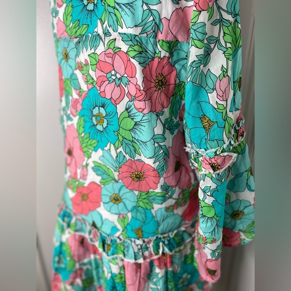 BOSTON PROPER NWT Bouquet of Summer Peasant Dress - Picture 11 of 11